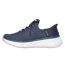 Womens/ladies Edgeride Slip-in Trainers Navy Lavender Skechers-2