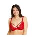 Soutien-gorge à armatures grand maintien rouge Miracle