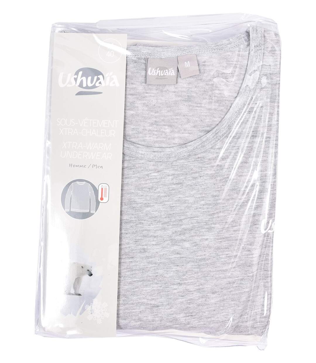 T Shirt Homme USHUAIA THERMO USHR108 GRIS-4