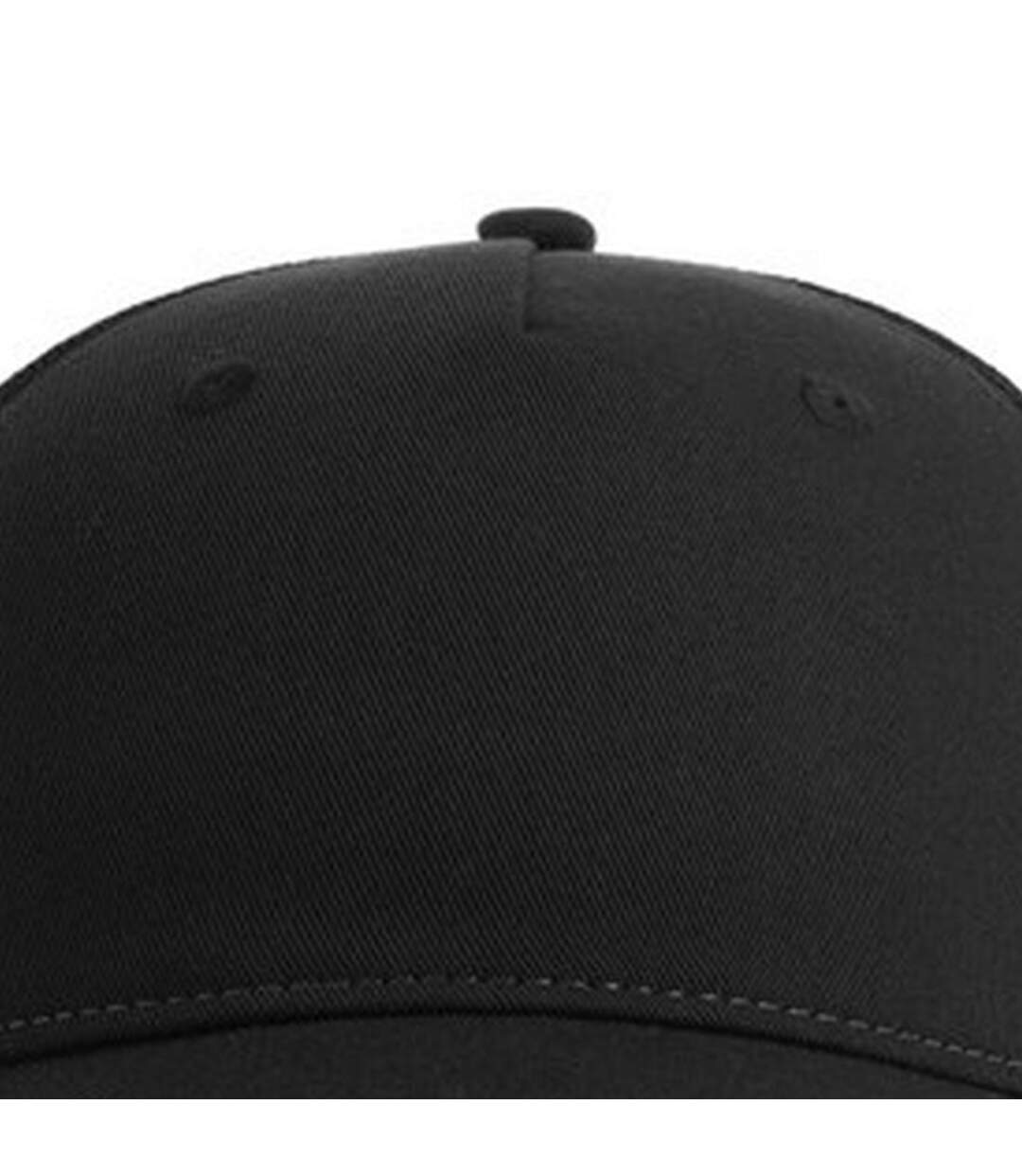 Unisex adult zion 6 panel recycled trucker cap black Atlantis-3