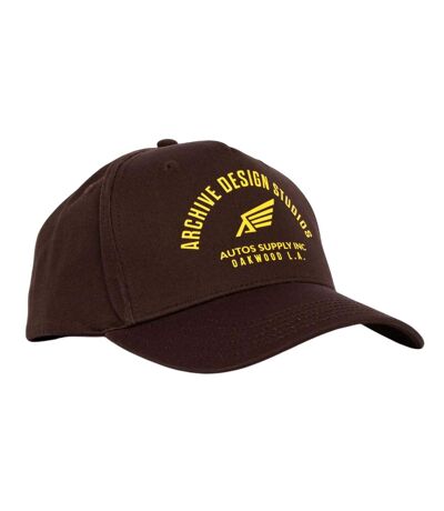 Mens oakwood cap brown Archive Design Studios