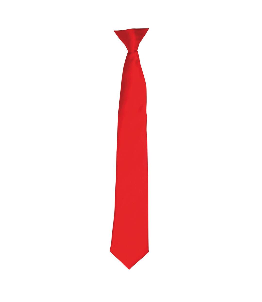 Premier Colours Mens Satin Clip Tie (Orange) (One size) - UTRW4407