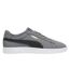 Mens Smash 3.0 Synthetic Nubuck Low Flat Trainers Grey Black White Puma-1