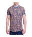 T-shirt Ss25 Homme Bleu Foncé Sable Lambretta-1