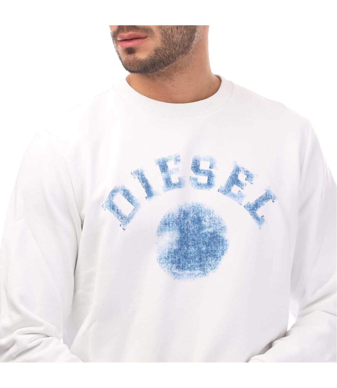 Mens S-gir 9-4 Sweatshirt White Diesel-3