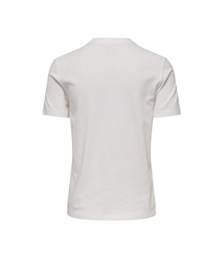 T-shirt Blanc Femme Only Rosemary - L