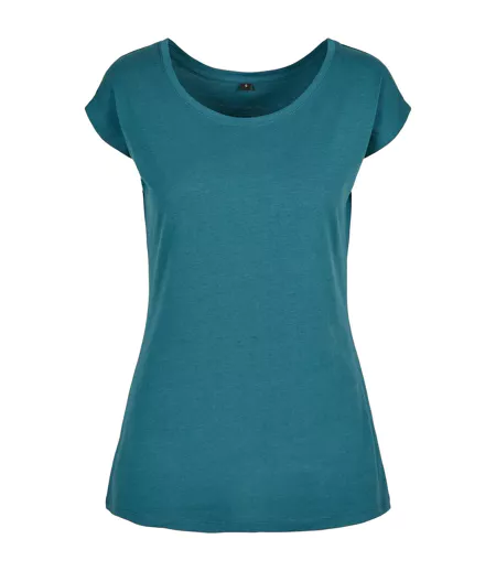 T-shirt Femme Bleu Sarcelle Build Your Brand