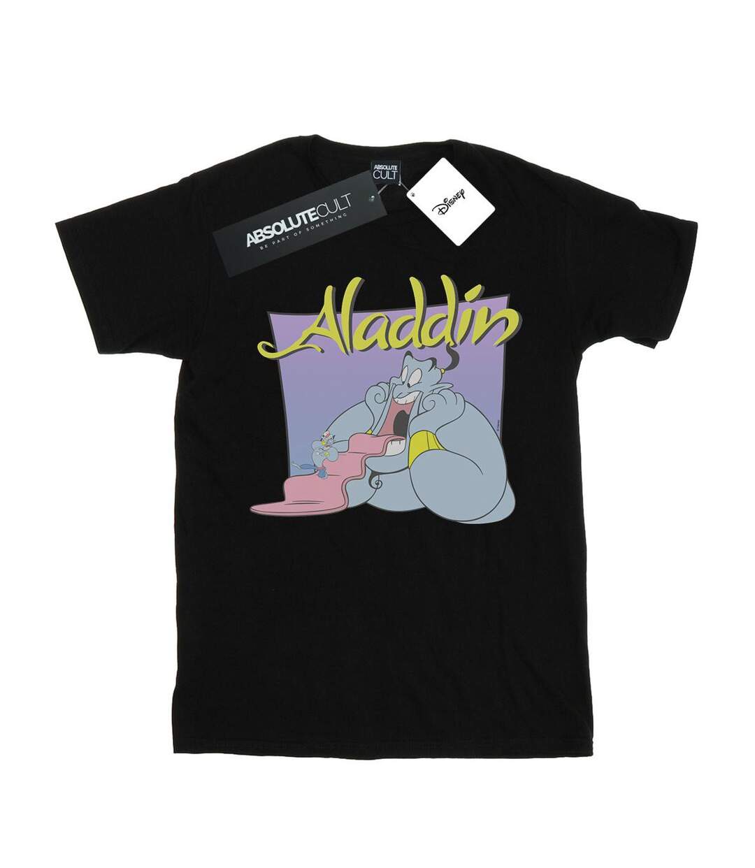 Disney - T-shirt ALADDIN GENIE WISHING DUDE - Femme (Noir) - UTBI17566-1
