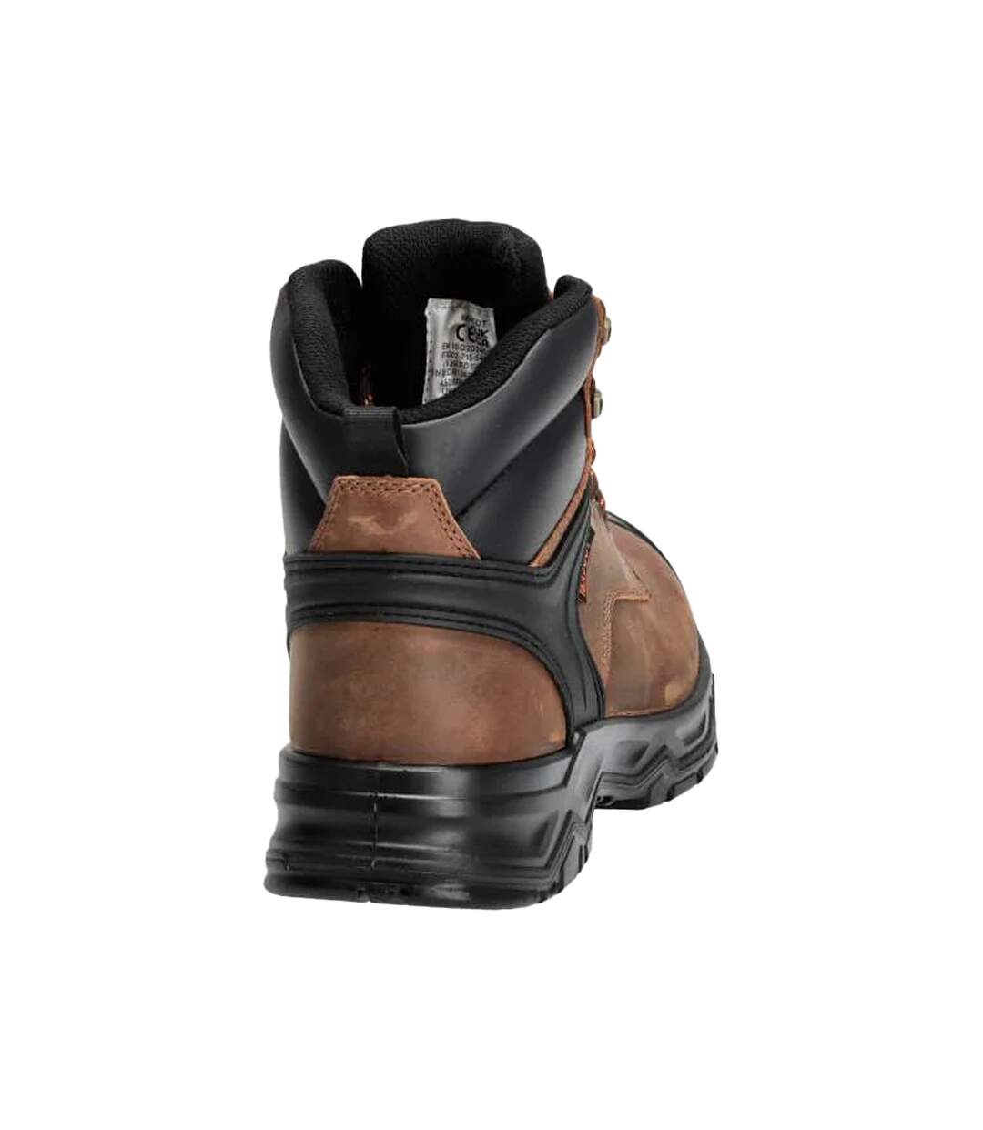 Mens Footwear Originals Leather Safety Boots Nut Brown Black Mascot-2