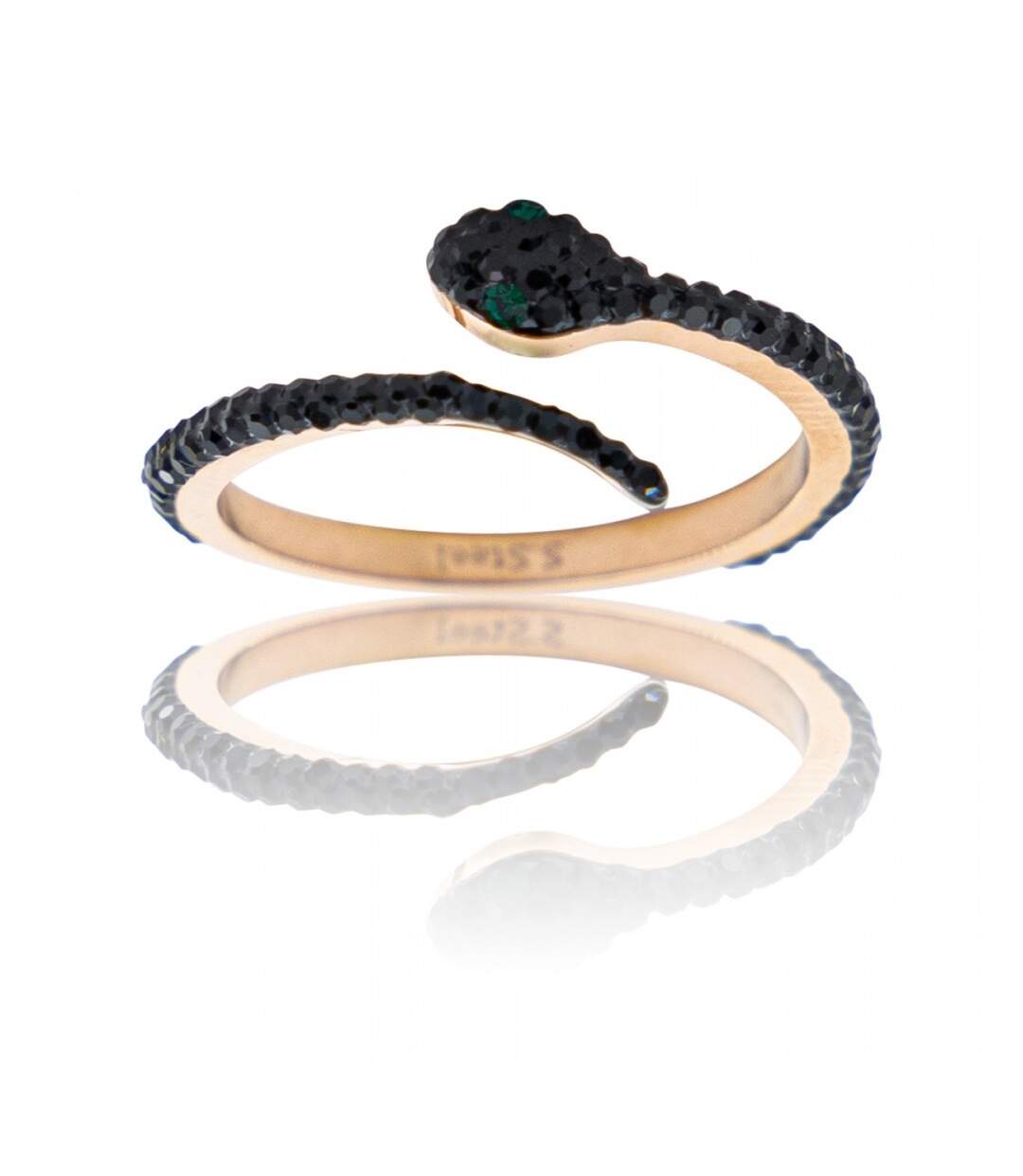 Coffret Bague Femme Serpent Strass-1