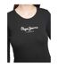 T-shirt Manches Longues New Virginia Femme Noir Pepe Jeans-3