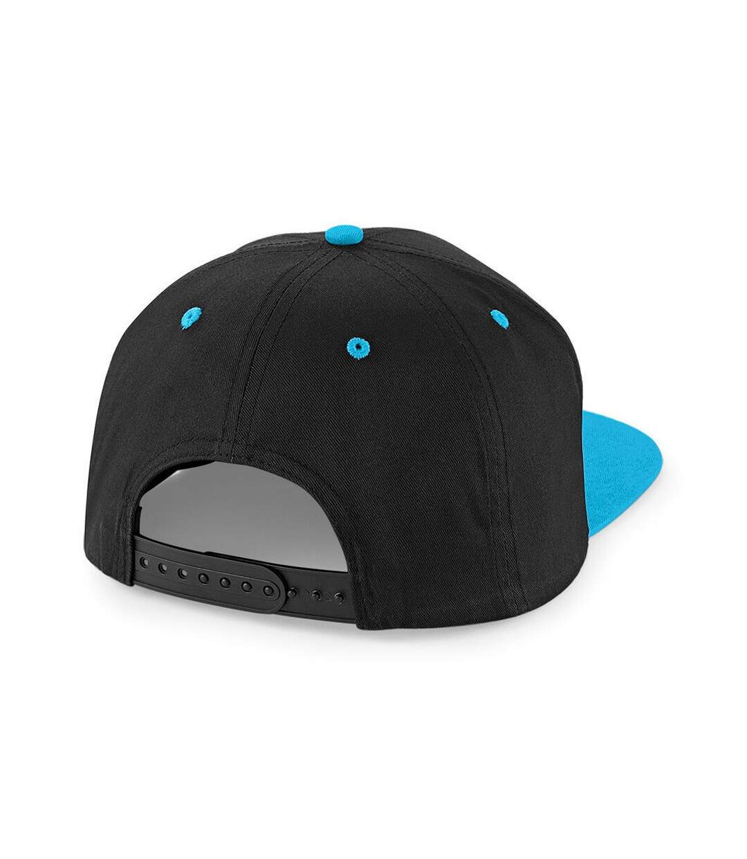 Lot de 2  casquettes adulte noir/bleu Beechfield-2