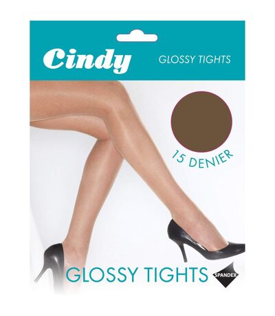 Cindy Womens/Ladies 15 Denier Glossy Tights (1 Pair) (Natural)