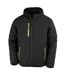 Result Genuine Recycled Mens Compass Padded Jacket (Black/Lime) - UTRW8196