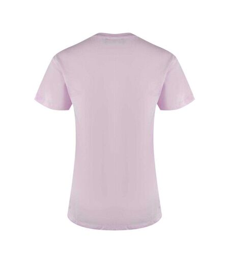 Womens/ladies Box Logo Cotton T-shirt Pink Love Moschino