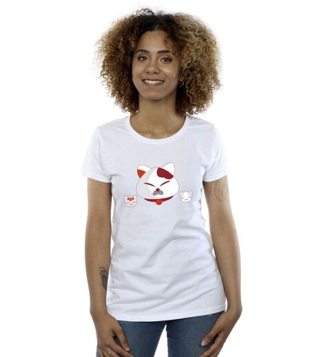 Disney - T-shirt BIG HERO BAYMAX KITTEN HEADS - Femme (Blanc) - UTBI13339