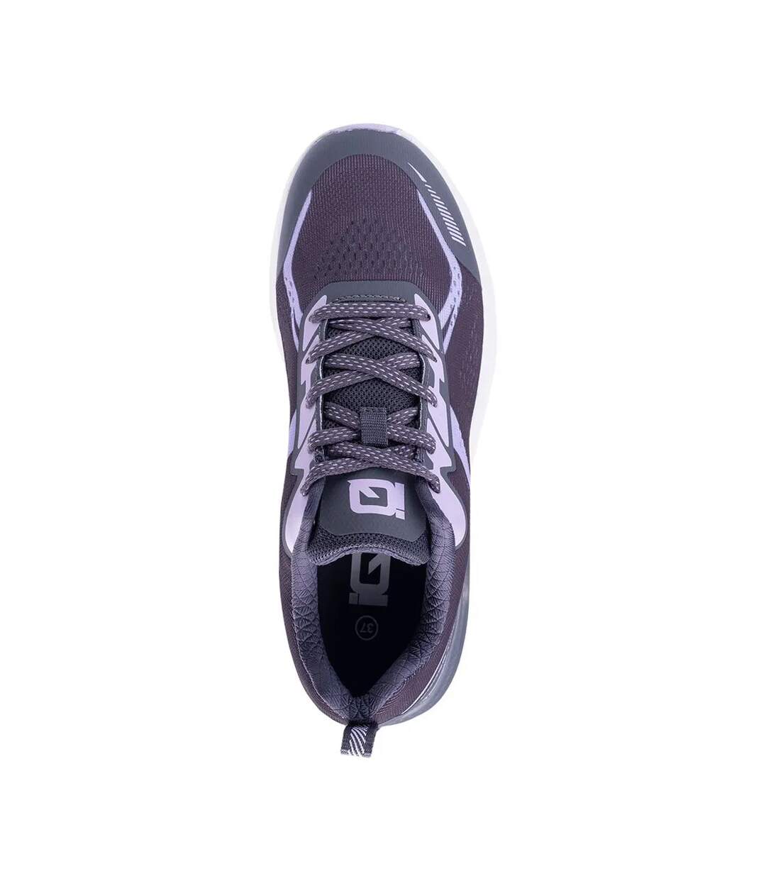 Baskets Multino Femme Anthracite Lilas Pastel IQ-4