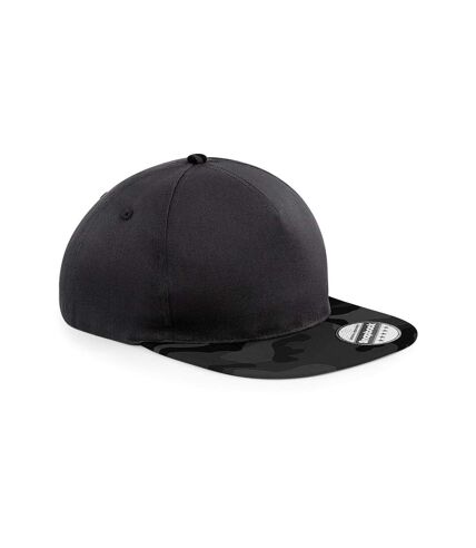 Casquette ajustable adulte noir / bleu nuit Beechfield