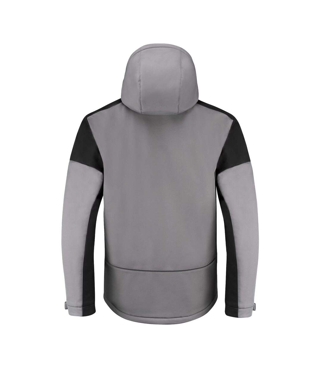 Mens Padded Soft Shell Jacket Anthracite Black Printer-2