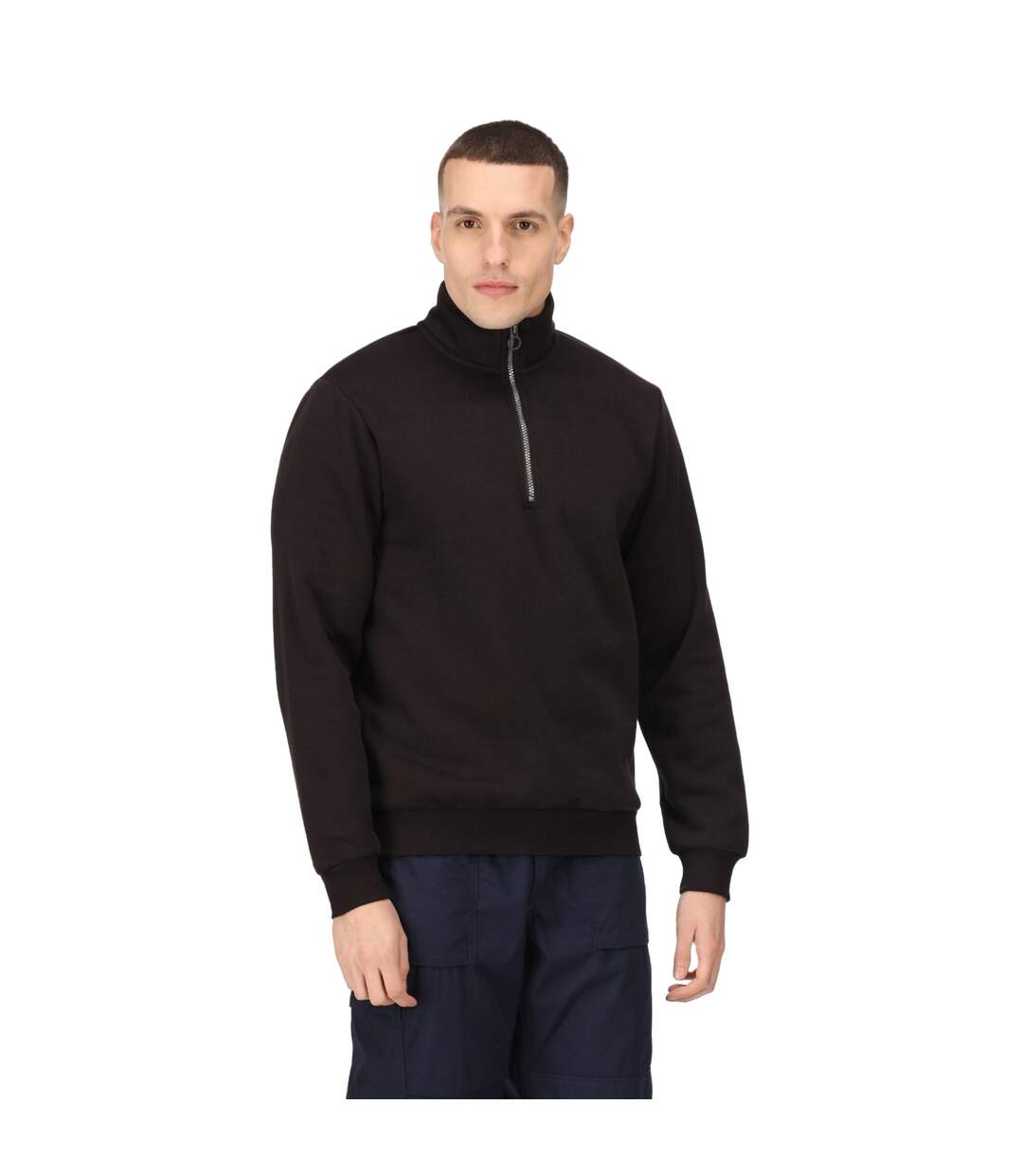 Mens pro quarter zip sweatshirt black Regatta