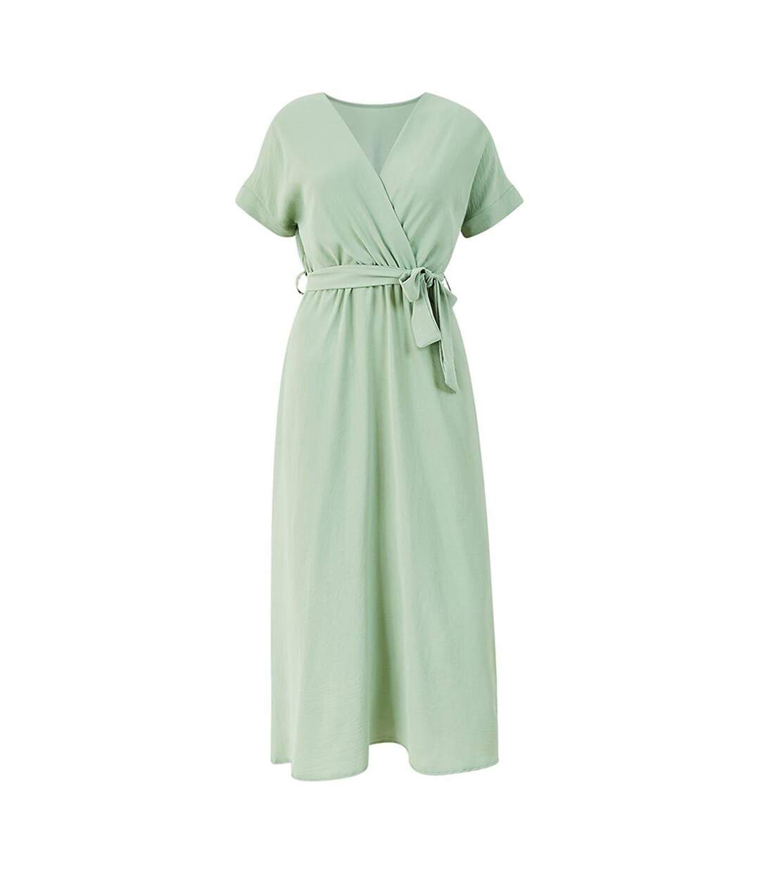 Robe Portefeuille Femme Vert Mela London-1