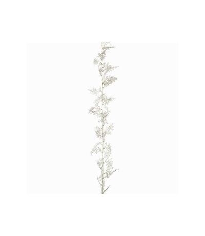 Glitter maidenhair fern christmas garland 1.8m white Premier