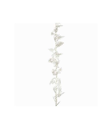 Glitter maidenhair fern christmas garland 1.8m white Premier