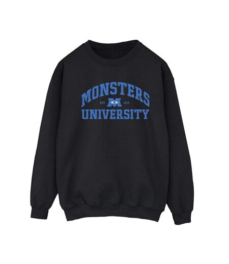 Disney Sweatshirt logo Monsters University Femme/Ladies (Noir) - UTBI29608