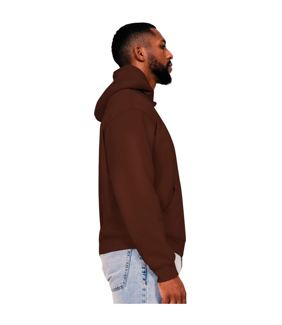 Sweat à capuche homme chocolat Casual Classics