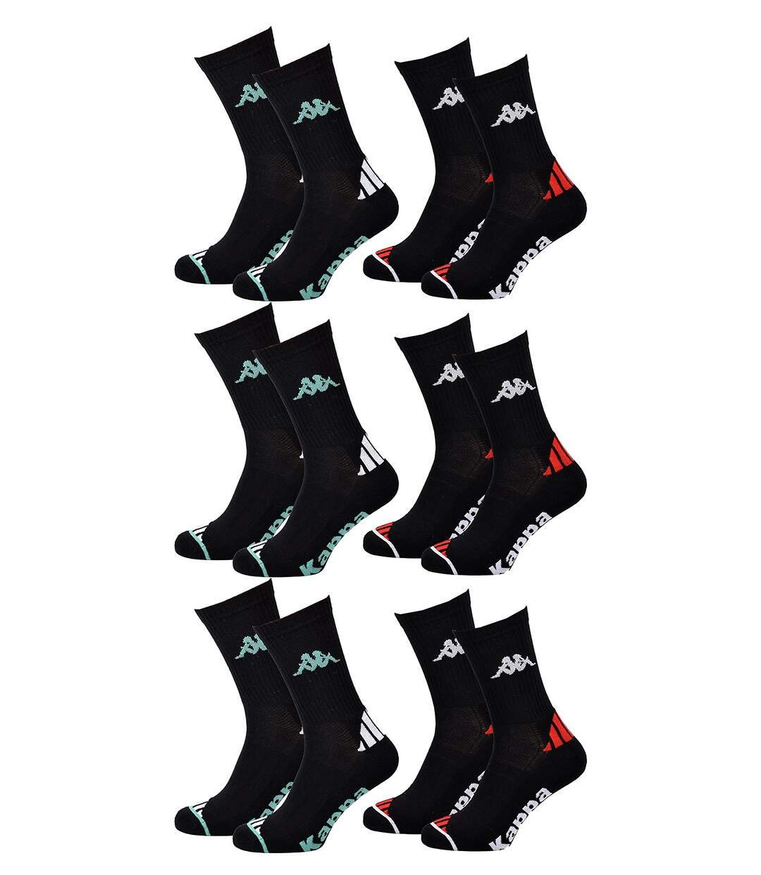 Chaussettes Homme KAPPA 6 paires PREMIUM CREW 2787NR