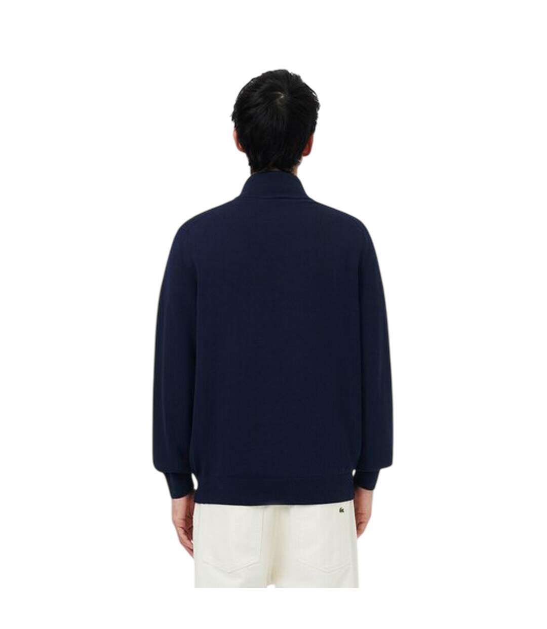 Mens Quarter Zip Casual Jumper Navy Lacoste-2