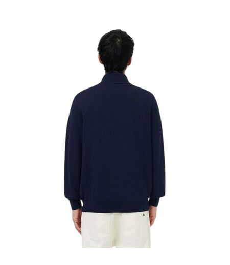 Mens Quarter Zip Casual Jumper Navy Lacoste