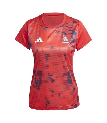 Maillot Motif/style France Femme Rouge Adidas