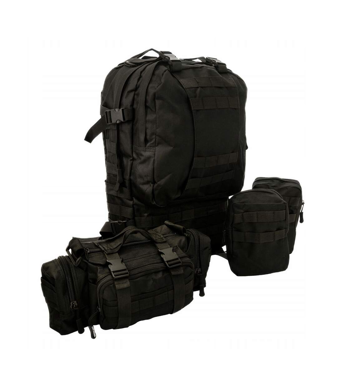 Sac À Dos De Randonnée Survival Combo Taille Unique Noir Offlander-3