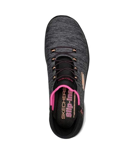 Skechers Womens/Ladies Summits Dazzling Haze Wide Sneakers (Black/Multicolored) - UTFS10515
