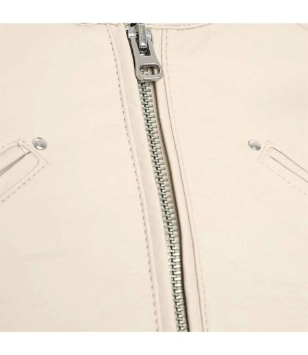 Womens/ladies Plain Regular Jacket Oatmeal Vero Moda