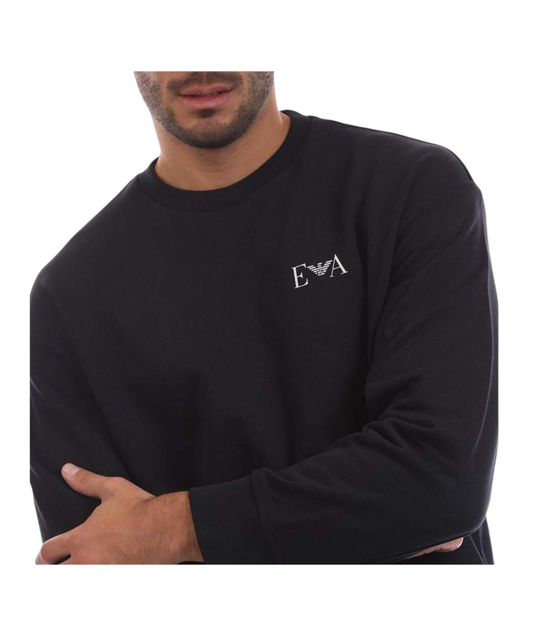 Sweat Manches Longues Homme Bleu Marine Foncé Emporio Armani EA7-3