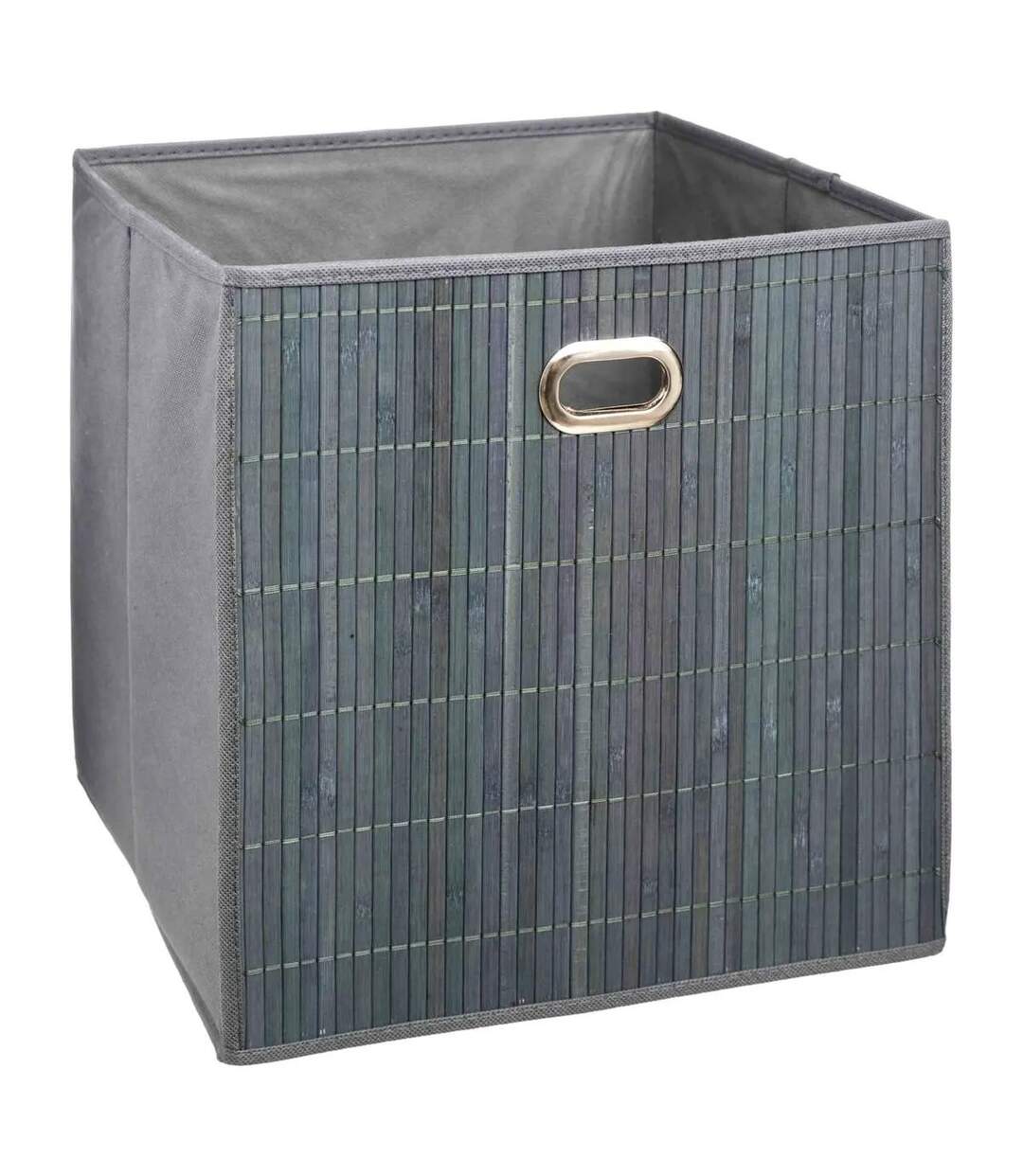 Boîte de Rangement Bambou Mix n'Modul 31x31cm Gris-1