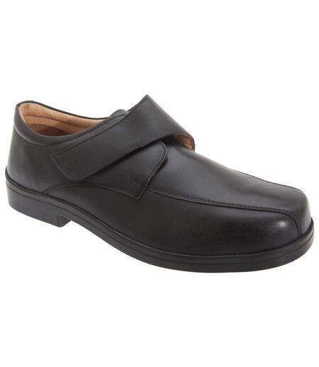 Chaussures De Ville Extra Larges Homme Noir Roamers