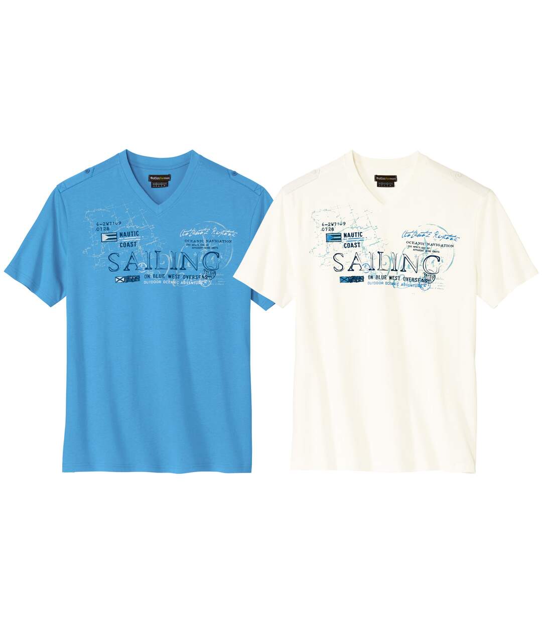 Lot de 2 Tee-Shirts Sailing 