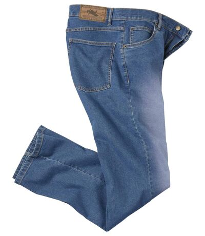 Pohodlné modré strečové džínsy Regular