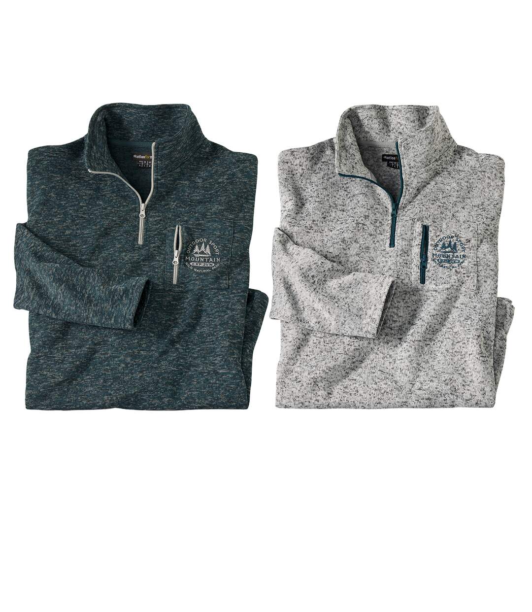 Le Lot de 2 Sweats Molleton-3