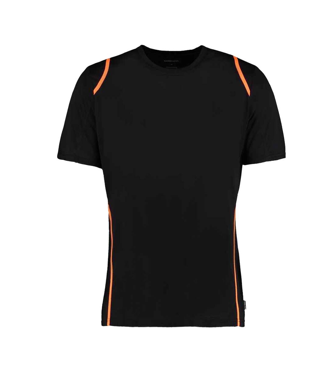 T-shirt Motif/style Contrasté Homme Noir Orange Fluo Kustom Kit-1