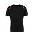 T-shirt Motif/style Contrasté Homme Noir Orange Fluo Kustom Kit-1