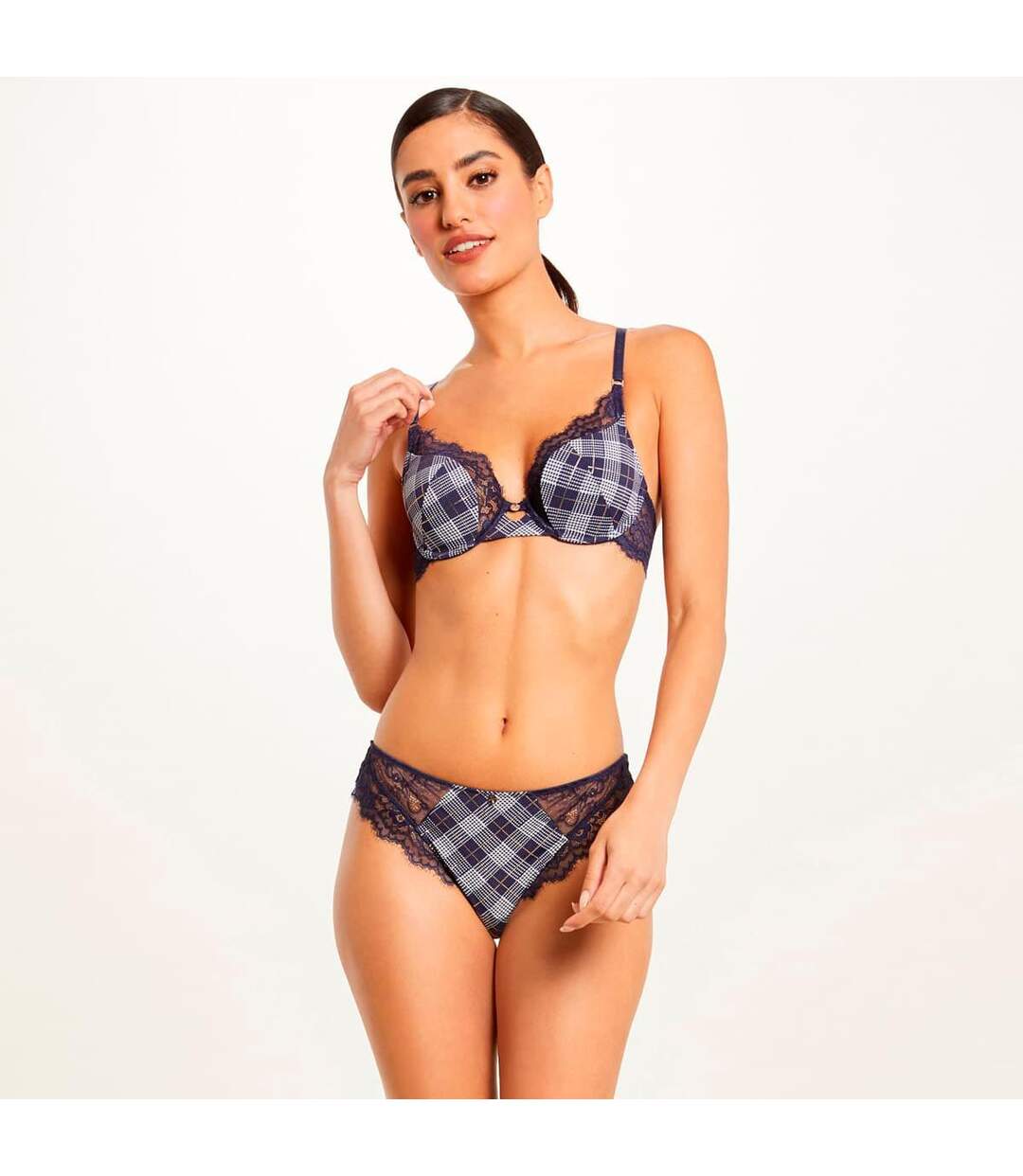 Soutien-gorge ampliforme bleu marine Fanny