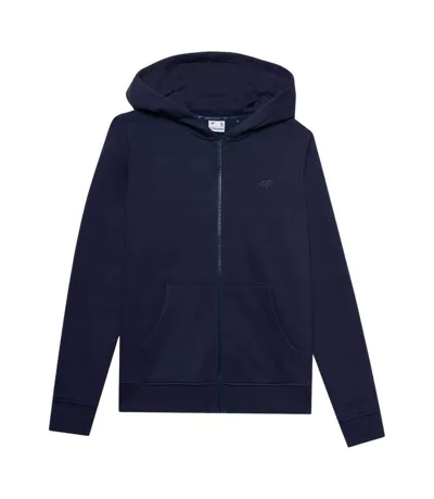 Veste À Capuche F0956 Femme Bleu Marine 4F
