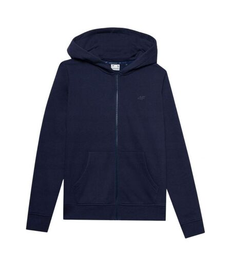 Veste À Capuche F0956 Femme Bleu Marine 4F