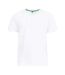Lot De 5  T-shirts Manches Courtes Grande Taille En Coton Smartly Homme Blanc Duke-3