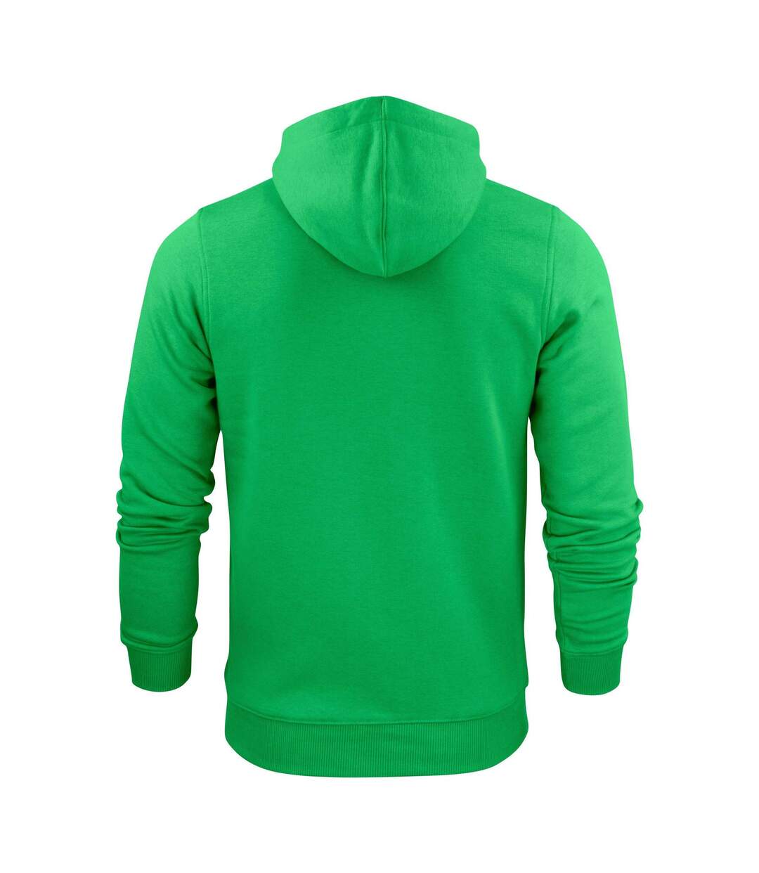 Mens Plain Full Zip Hoodie Fresh Green Printer-2