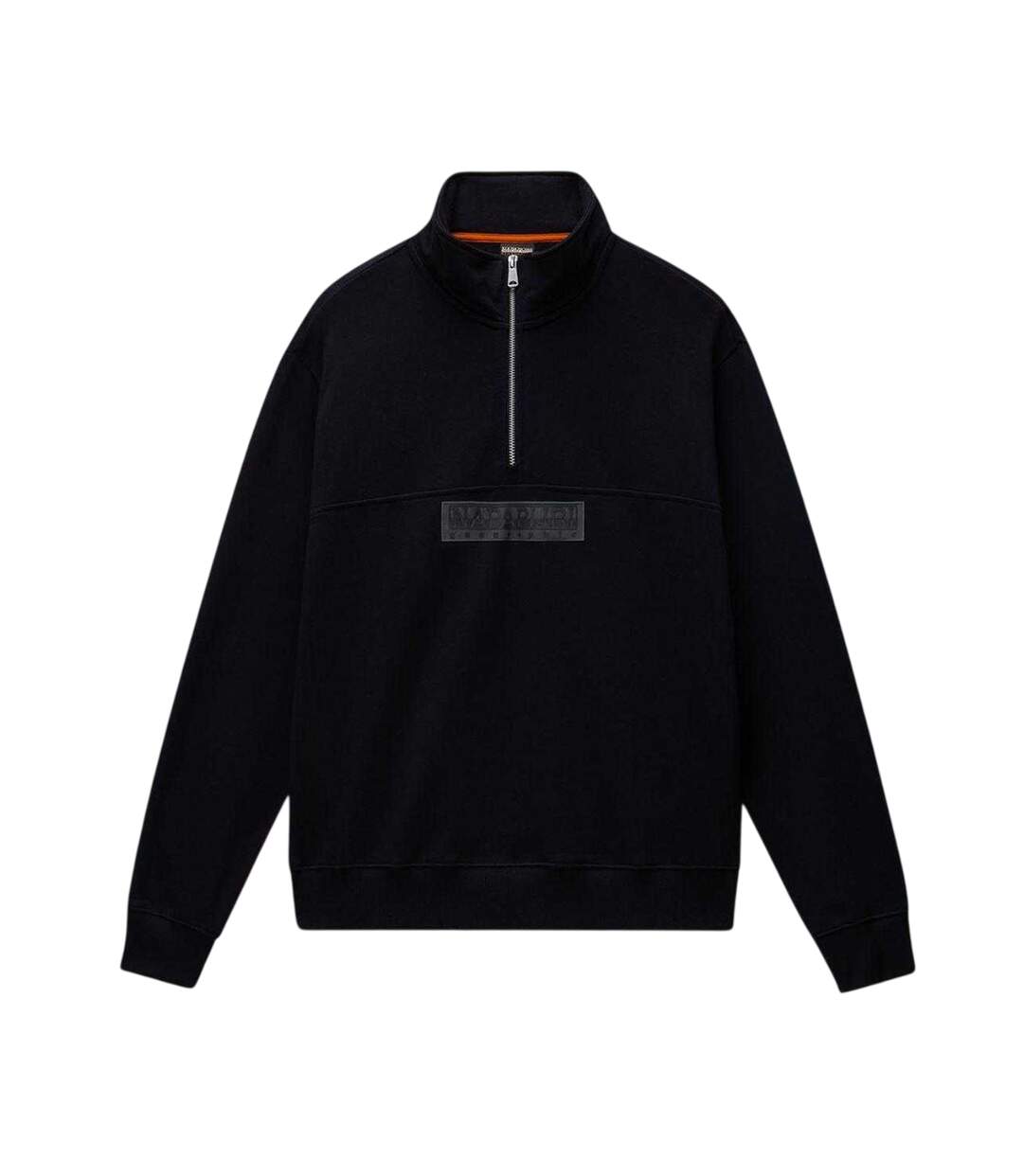 Mens Box Logo Sweatshirt Black Napapijri-2